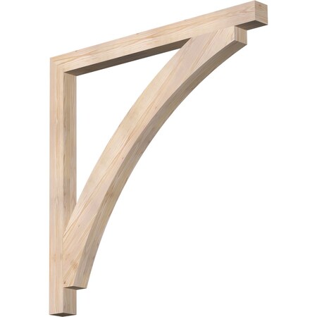 Ekena Millwork Thorton Block Smooth Bracket, Douglas Fir, 3 1/2"W x 48"D x 48"H BKT04X48X48THR05SDF